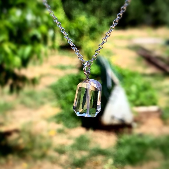 Hand Made Crystal Quartz Charm Necklace - Picture 5 of 7